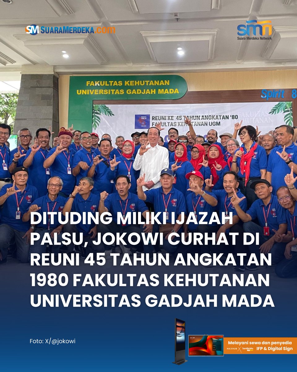 Angkatan 80 Fakultas Kehutanan UGM Cerdas Luar Normal