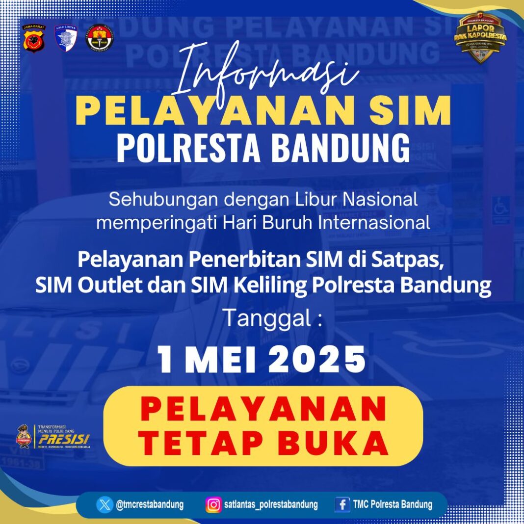 Layanan SIM Keliling Kota Bekasi Senin 14 Juli 2025