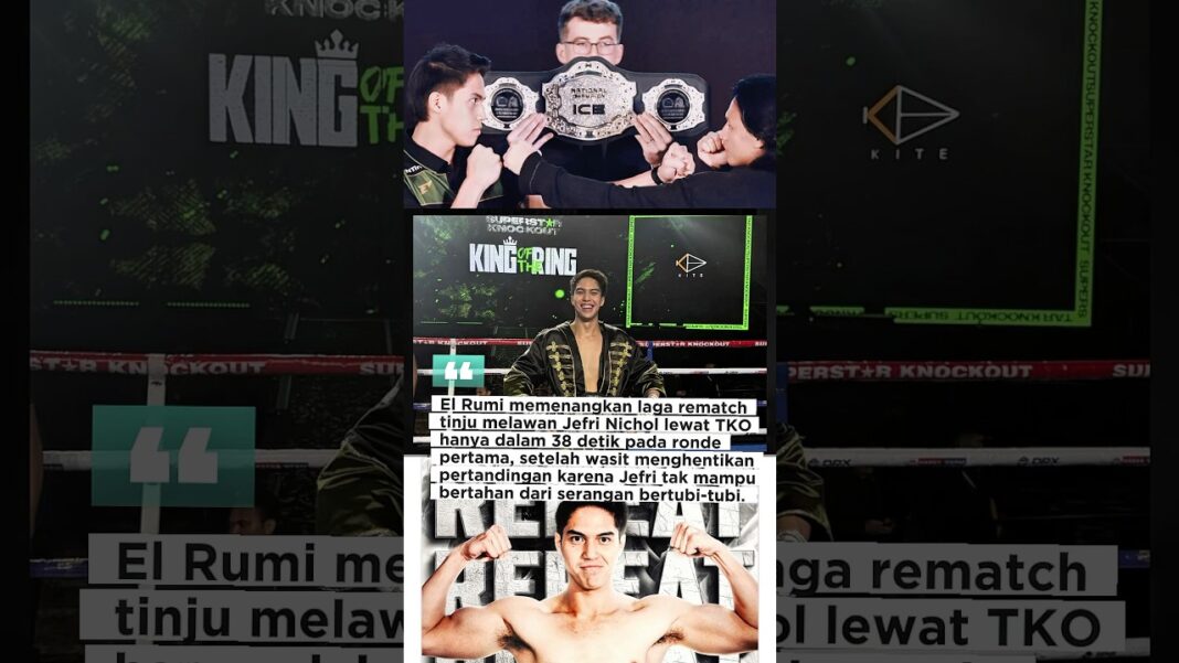 Hanya 38 Detik! El Rumi Kalahkan Jefri Nichol Lewat TKO Lekas