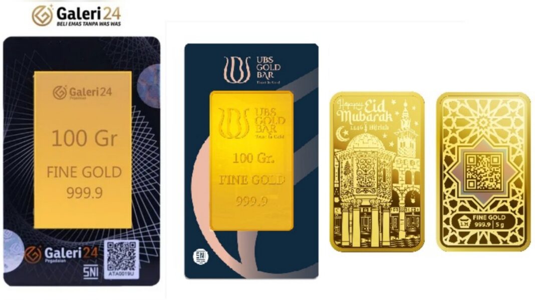 Harga Emas Pegadaian Senin 22 September 2025