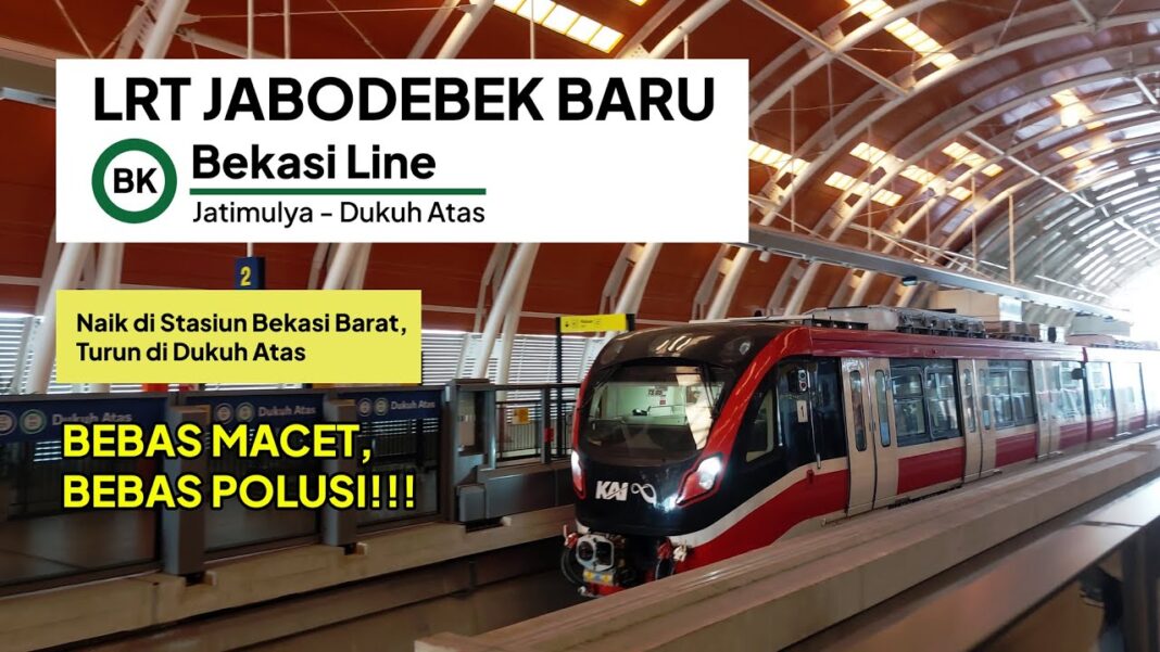 LRT Jatimulya-Dukuh Atas Berhenti Mendadak di Cikunir