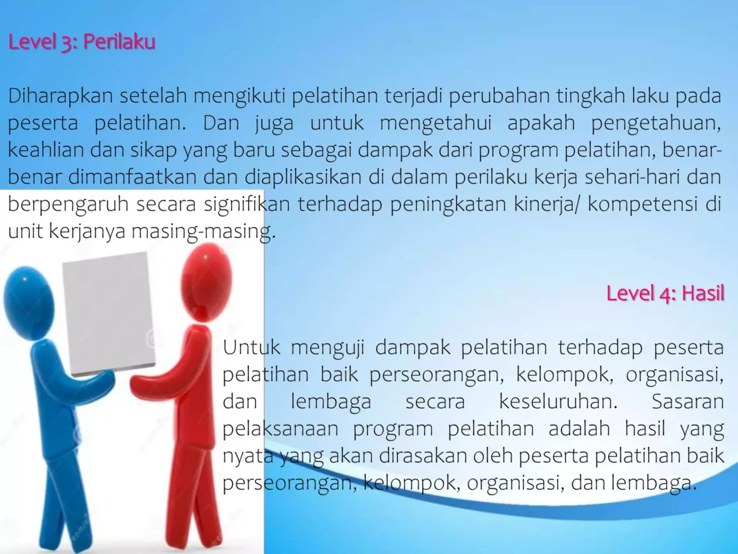 Program Pelatihan Harus Berdampak Nyata