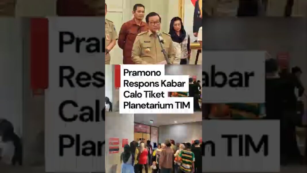 Video: Respons Pramono soal Viral Eksis Calo Tiket Planetarium di Medos