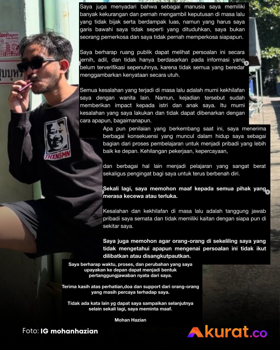 Mohan Hazian Batal Live Konferensi Pers